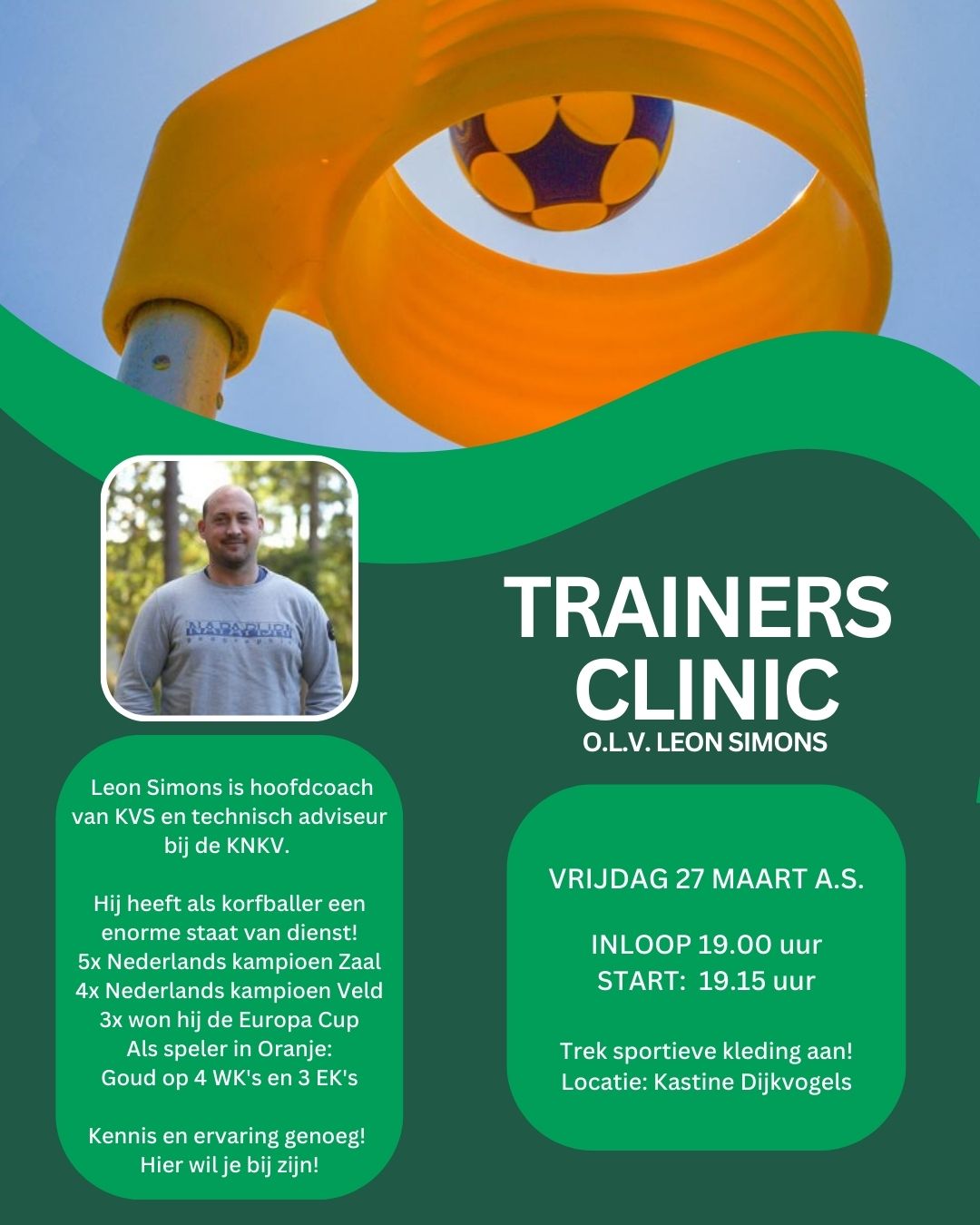 Leon Simons geeft trainers clinic !