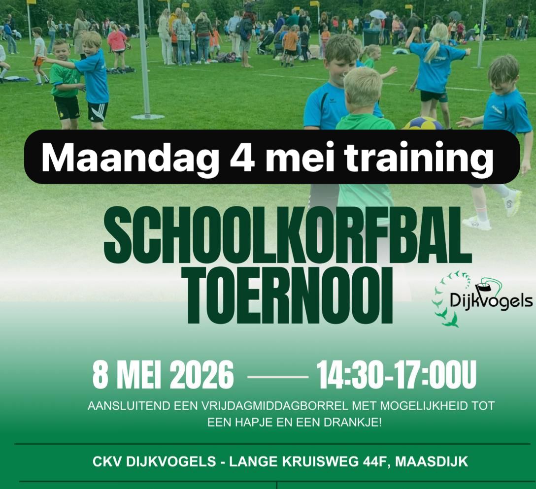 VTM Schoolkorfbaltoernooi vrijdag 8 mei