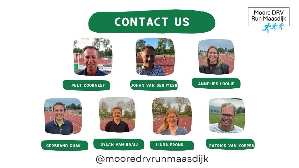 Zaterdag 25 juli Moore DRV Run, help jij mee?