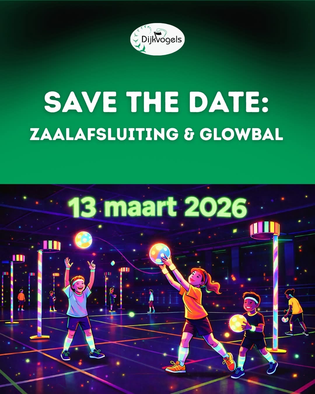 Zaalafsluiting 13 maart Glowbal