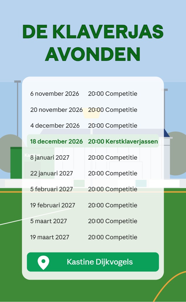 Klaverjassen in de Kastine